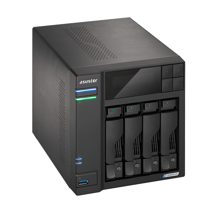 ASUSTOR Lockerstor Series AS6704T NAS Side View 4