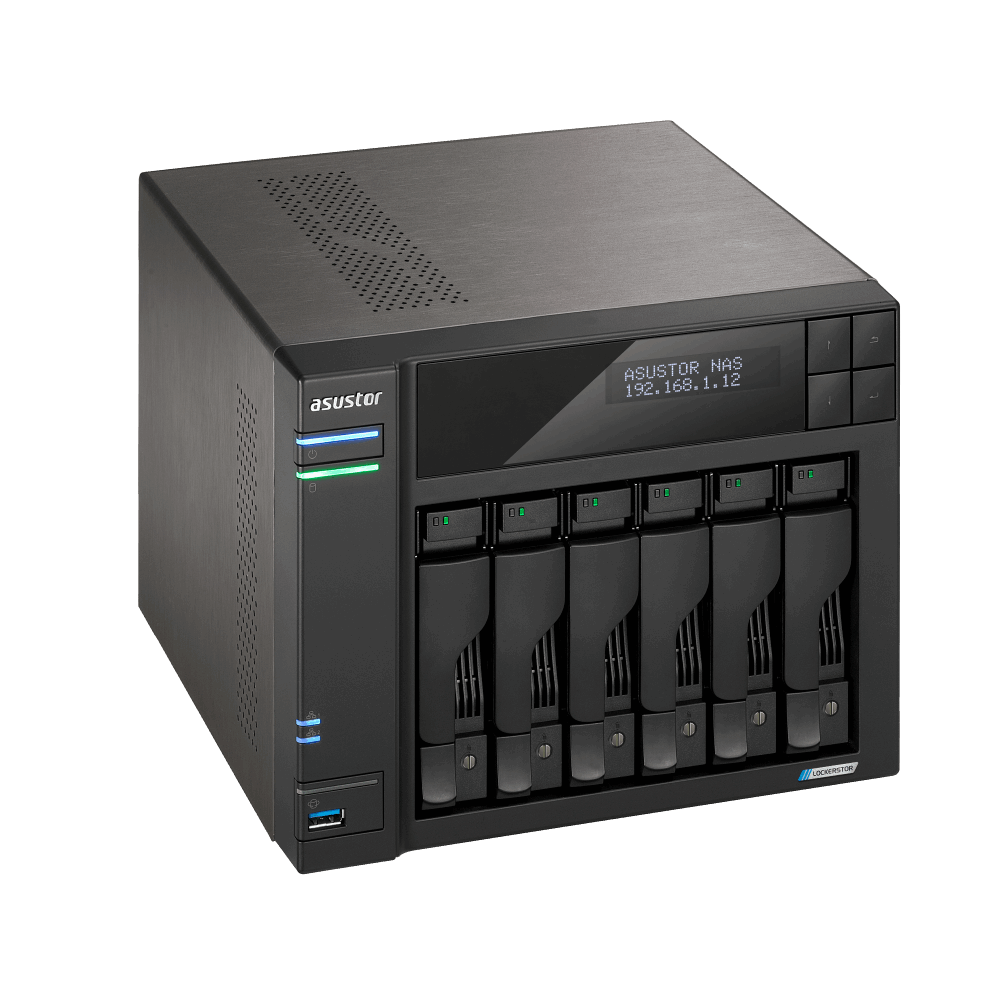 ASUSTOR Lockerstor Series AS6706T NAS Side View 4