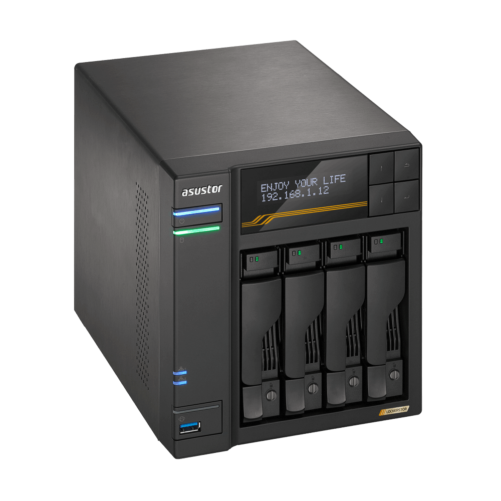 ASUSTOR Lockerstor Series AS6804T NAS Side View 4