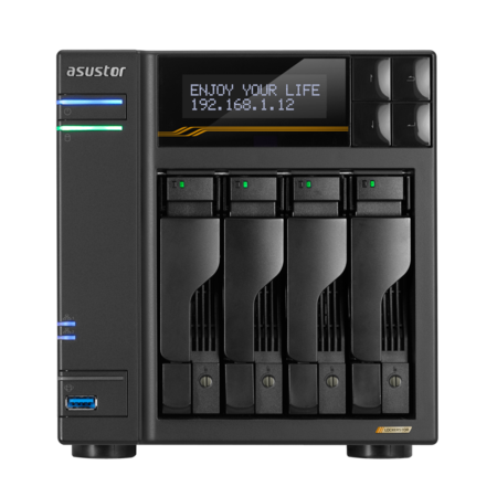 ASUSTOR Lockerstor Series AS6804T NAS Side View 3