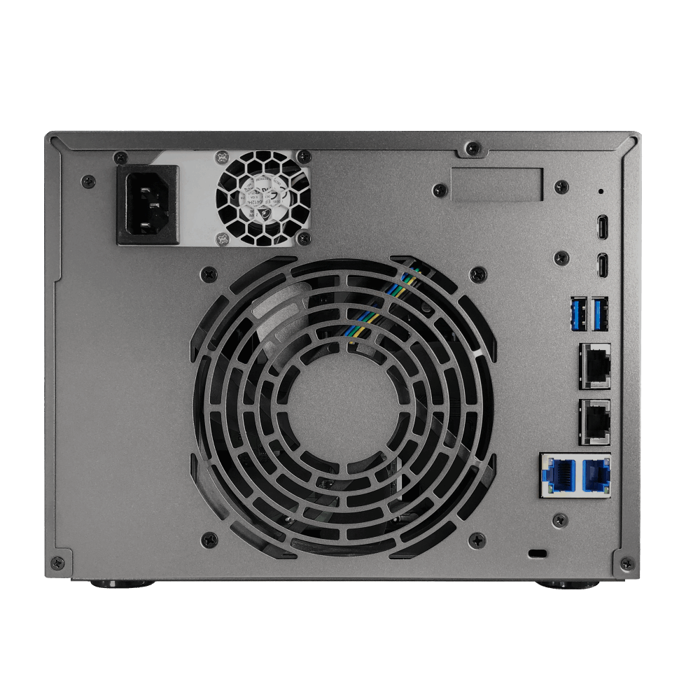 ASUSTOR Lockerstor Series AS6806T NAS Back View (I/O ports)