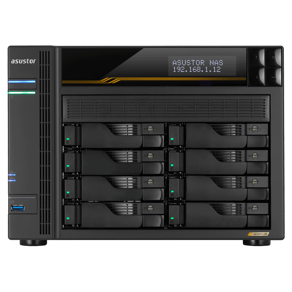 ASUSTOR Lockerstor Series AS6808T NAS Side View 3