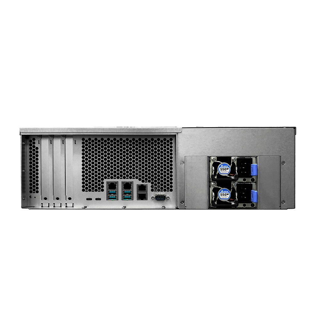 ASUSTOR Lockerstor Series AS7116RDX NAS Back View (I/O ports)