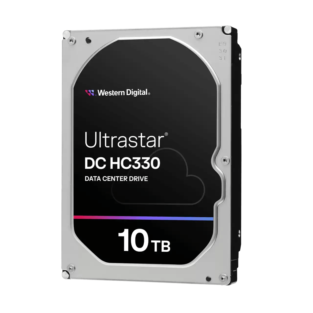 WD Ultrastar Series DC HC330 0B42266 Hard Drive Front View