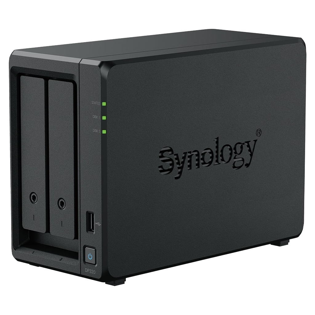 Synology DP320 Active Protect NAS Angled front view