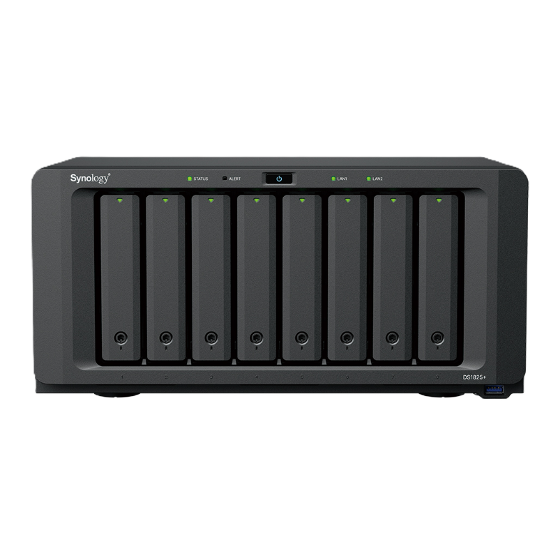 Synology DS1825+ NAS Front View 