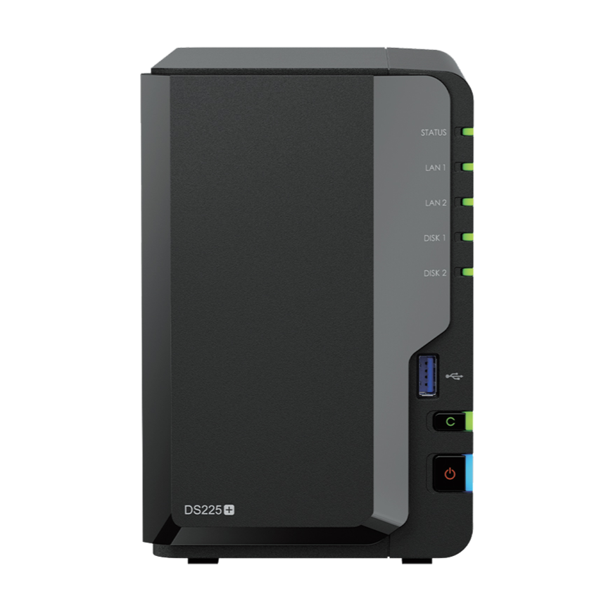Synology DS225+ NAS front view