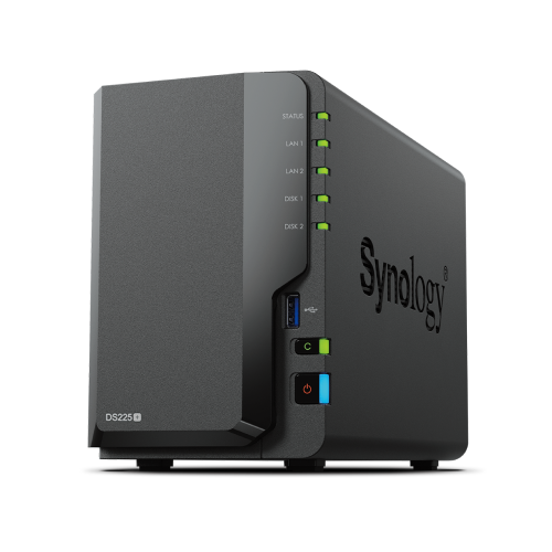 Synology DS225+ NAS Angled Front View