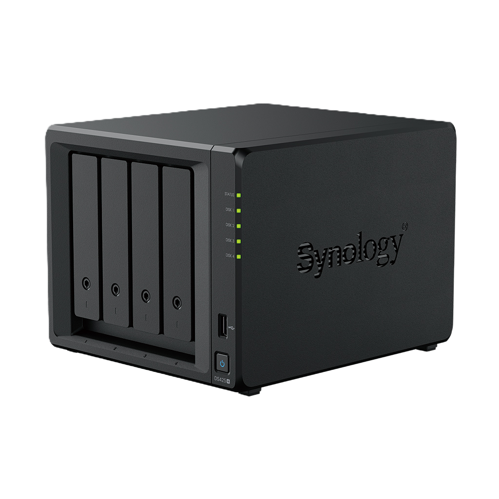 Synology DS425+ NAS Angled front view