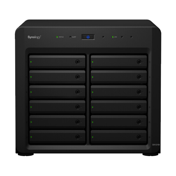 SYNOLOGY DX1215ii Expansion Unit Side View 4