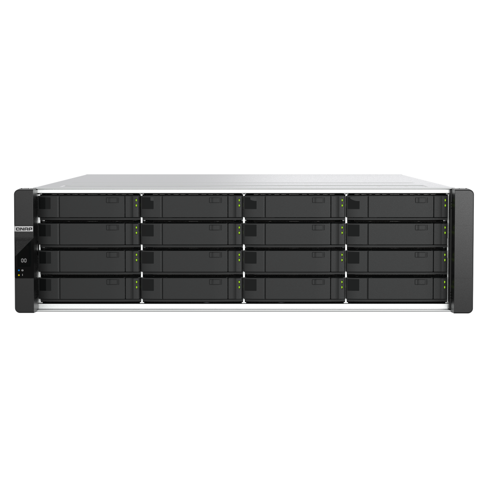 QNAP ES1686dc-R2-2142IT-96G NAS Side View 4