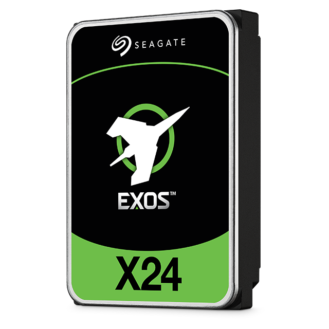 Seagate Exos Series ST24000NM002H Hard Drive Angled Front View