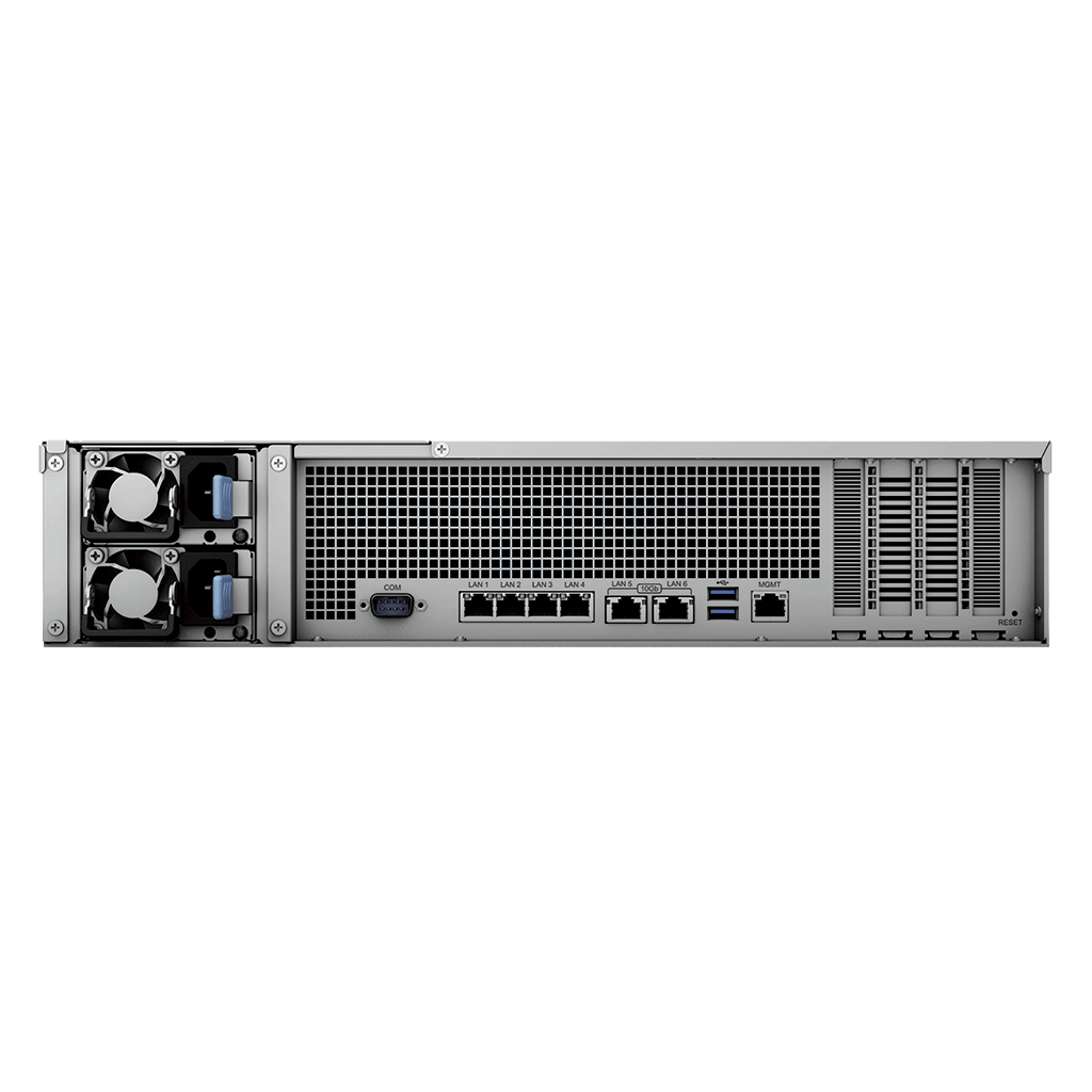 SYNOLOGY All-flash array Series FS3410 NAS Back View (I/O ports)