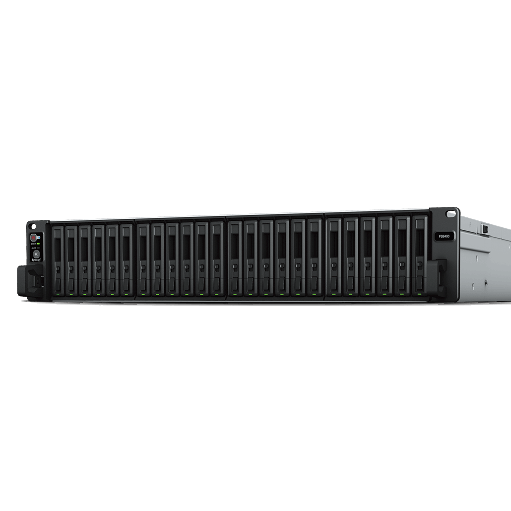 SYNOLOGY All-flash array Series FS6400 NAS Front View