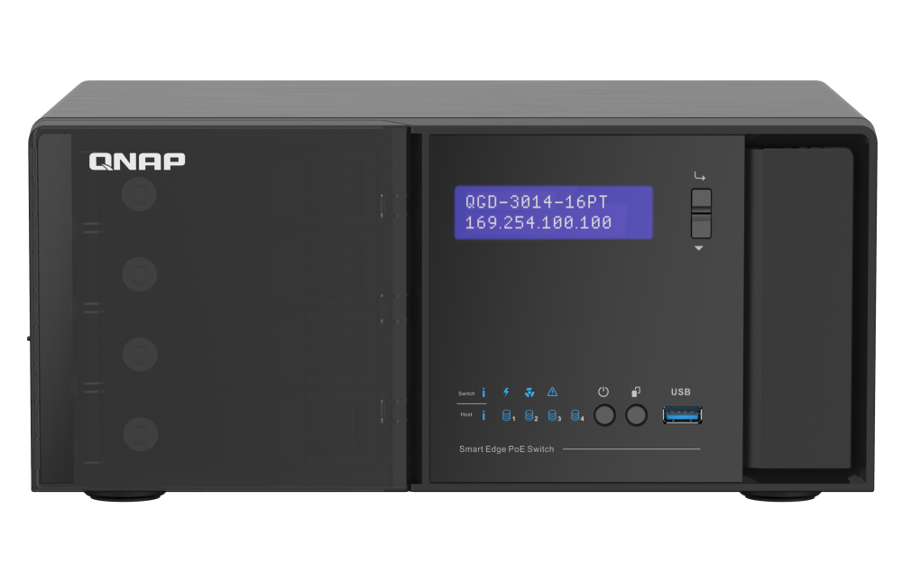 QNAP QGD-3014-16PT Switch Side View 3