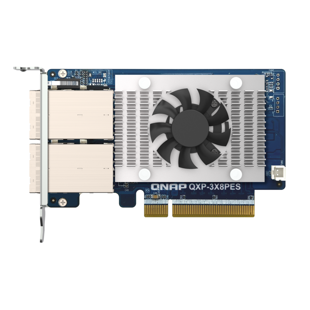 QNAP QXP-3X8PES Expansion Card Side View 4
