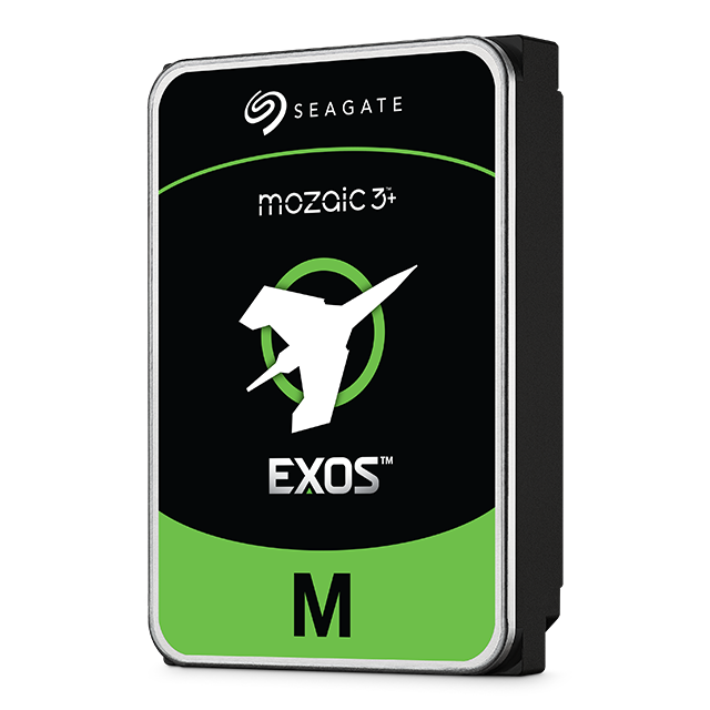 Seagate Exos Series ST30000NM004K Hard Drive Angled Front View