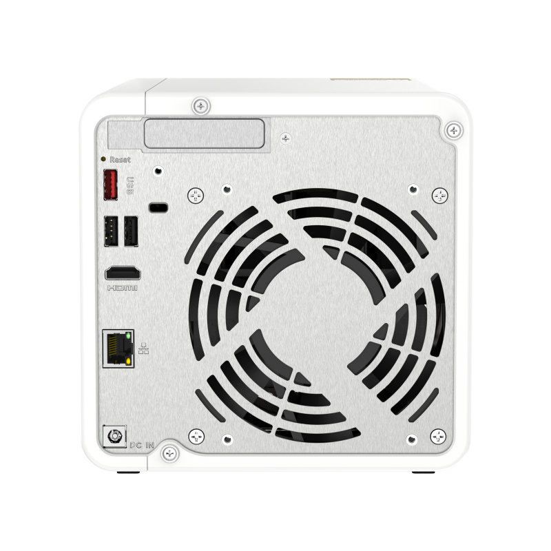 QNAP TS-462-2G NAS Back View (I/O ports)