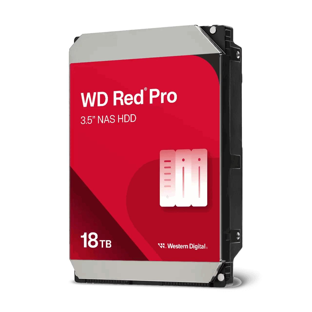 WD Red Pro Series WD181KFGX Hard Drive Front View