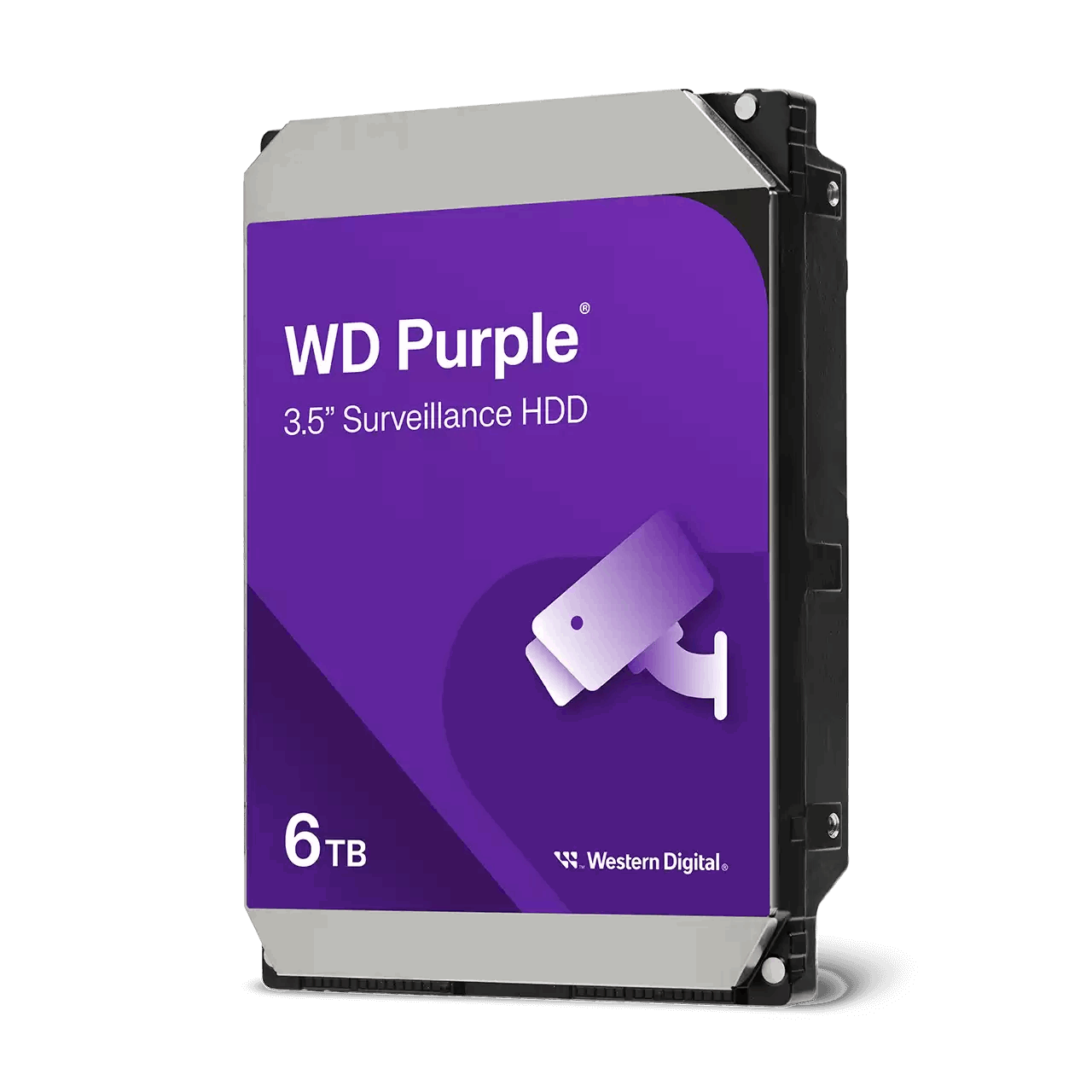 WD Purple Series WD64PURZ Hard Drive Front View