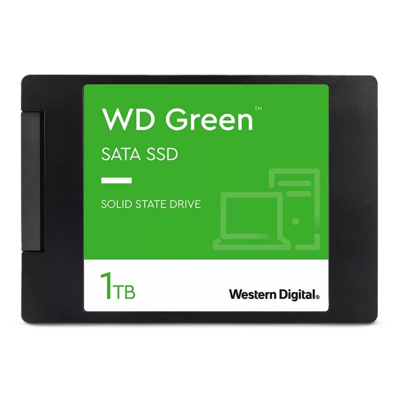 WD Green Series WDS100T3G0A SATA SSD Front View