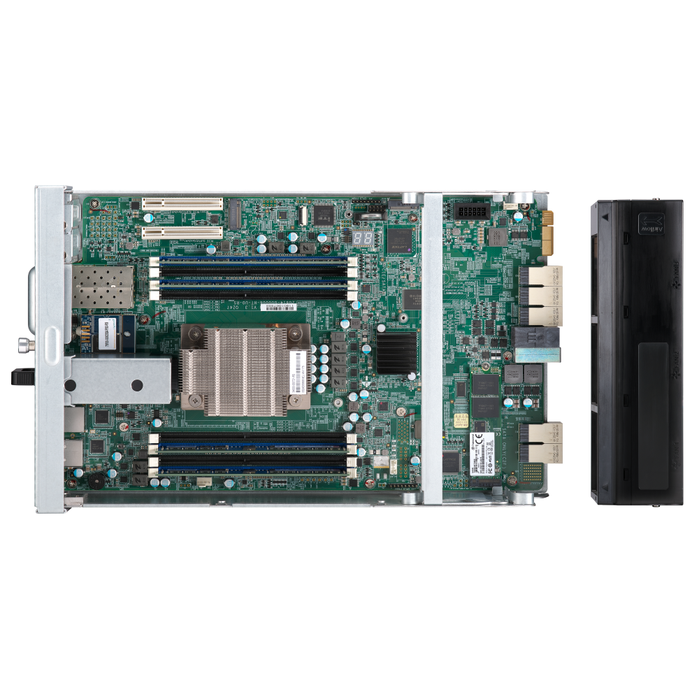 QNAP ES1686DC-2142IT-96G NAS Side View 6