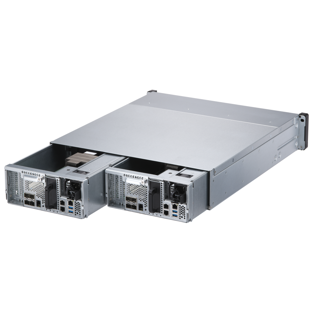 QNAP ES2486dc-2142IT-96G NAS Side View 5