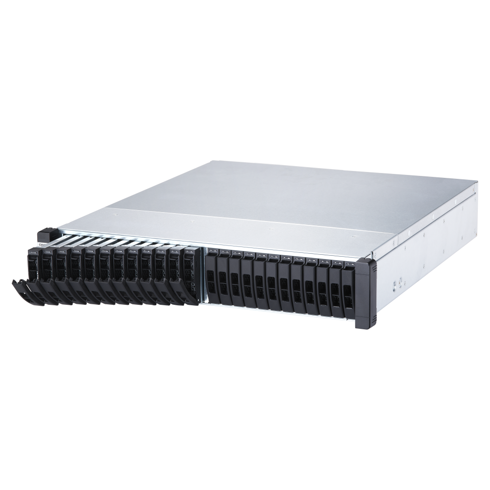 QNAP ES2486dc-2142IT-96G NAS Side View 4