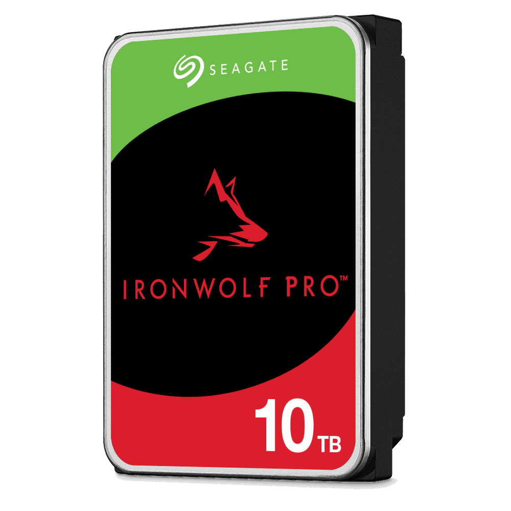 Seagate IronWolf Pro Series ST10000NT001 Hard Drive Front View