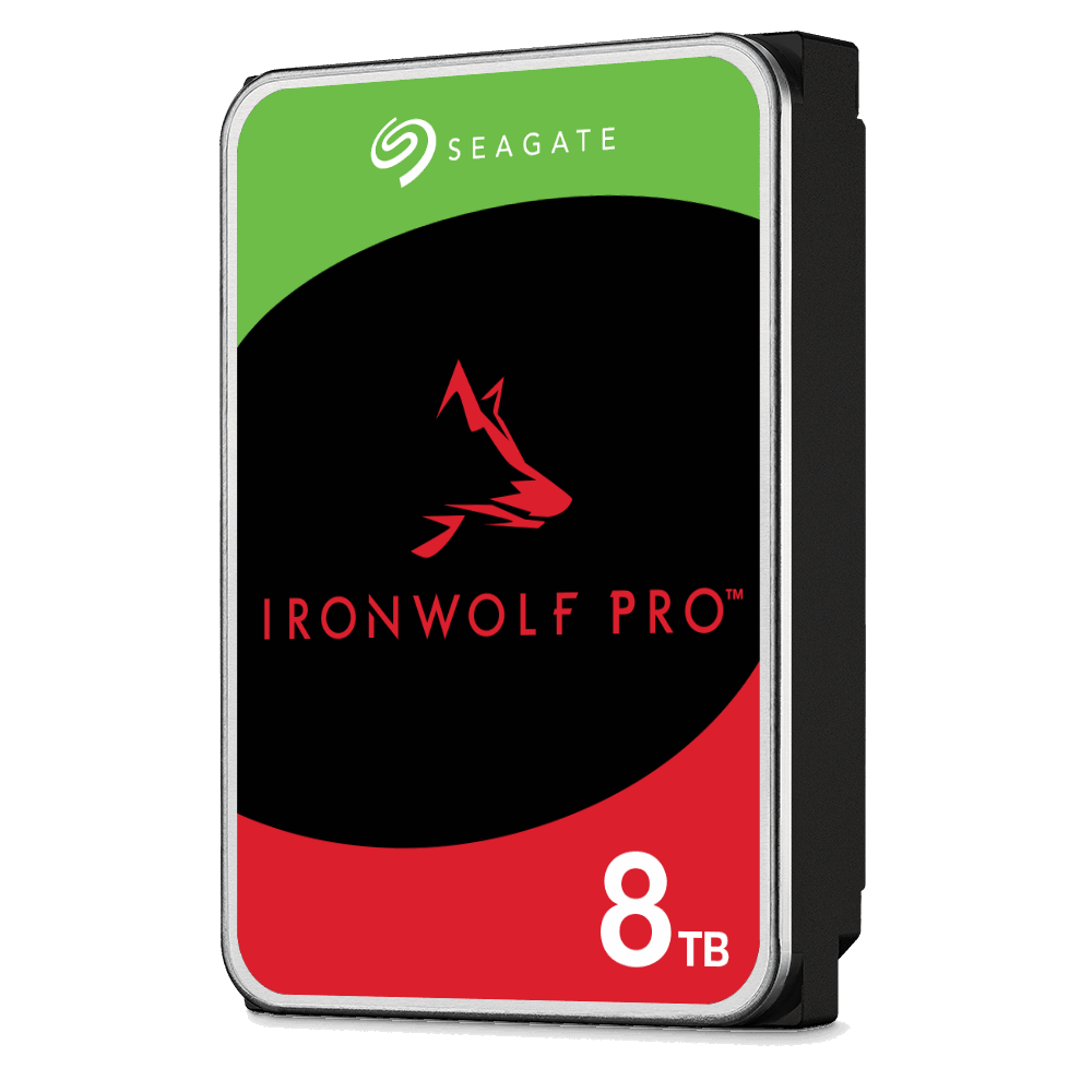 Seagate IronWolf Pro Series ST8000NT001 Hard Drive Front View