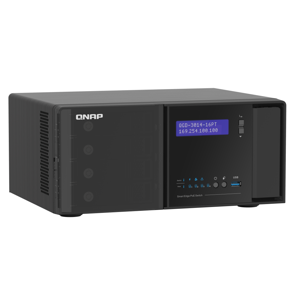 QNAP QGD-3014-16PT Switch Side View 4