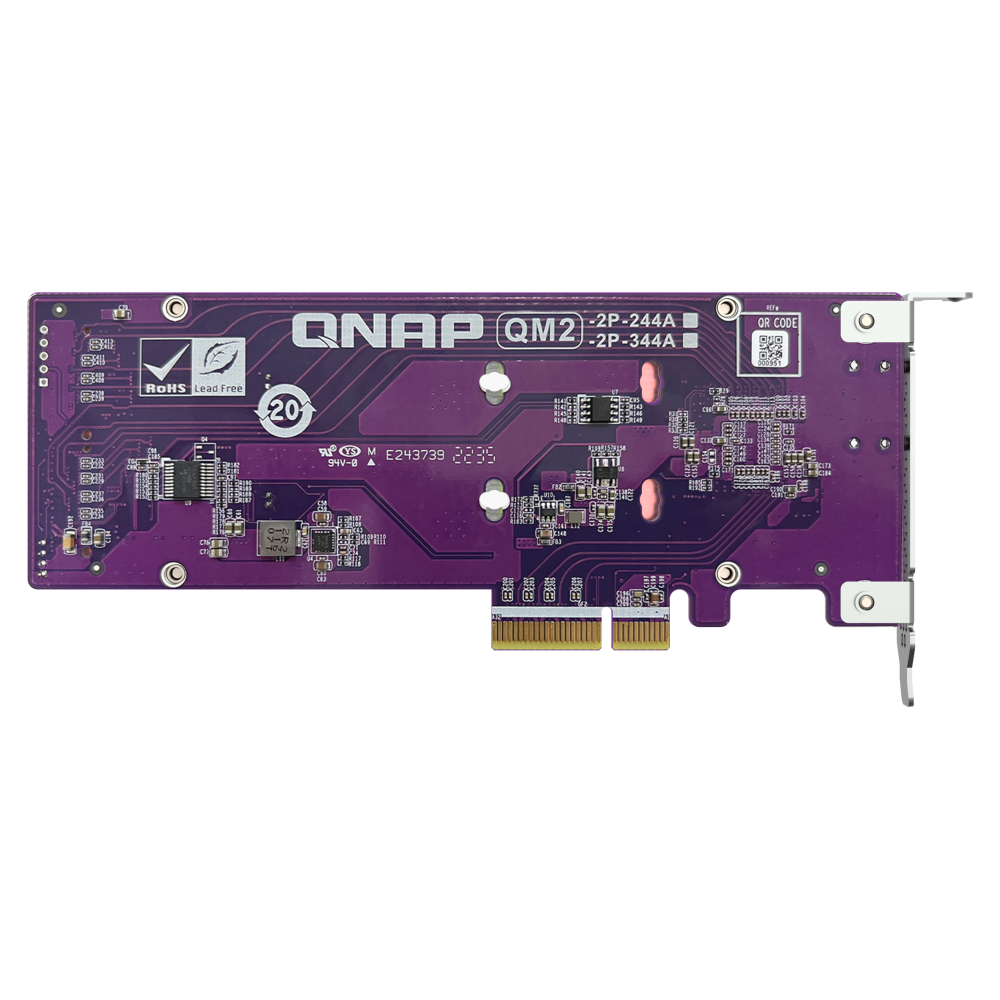 QNAP QM2-2P-344A Expansion Card Side View 6