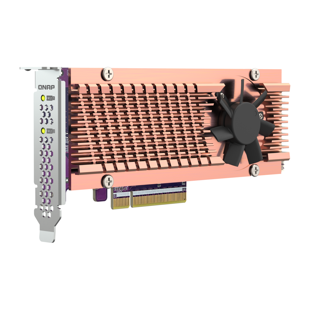 QNAP QM2-2P-384A Expansion Card Side View 4
