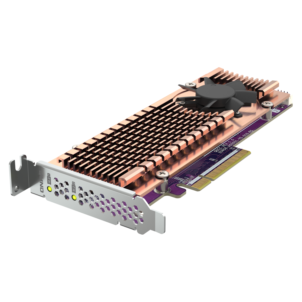 QNAP QM2-2P-384A Expansion Card Side View 3