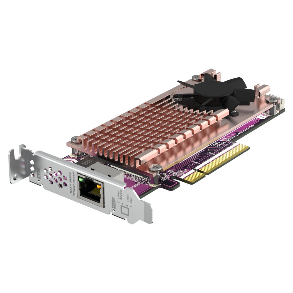 QNAP QM2-2P10G1TB Expansion Card Side View 3