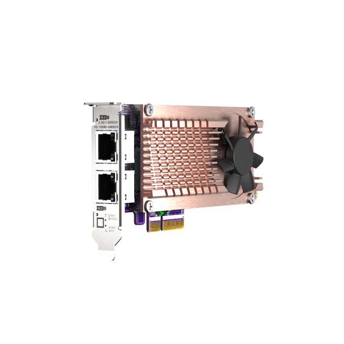 QNAP QM2-2P2G2T Expansion Card Front View