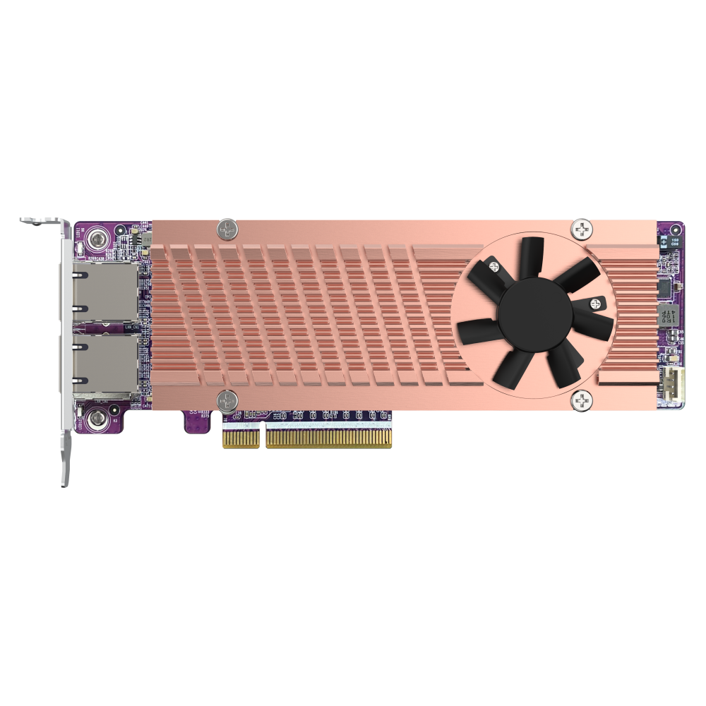 QNAP QM2-2P410G2T Expansion Card Side View 5