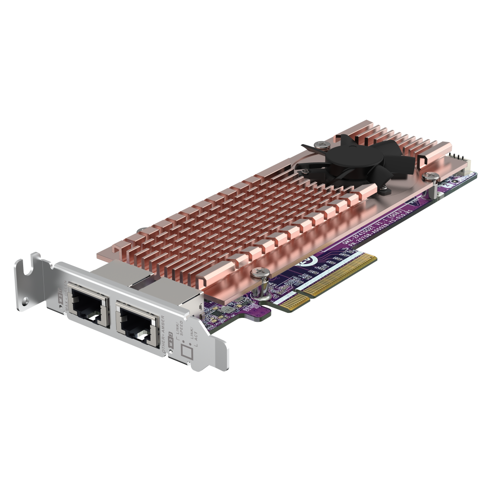 QNAP QM2-2P410G2T Expansion Card Side View 3