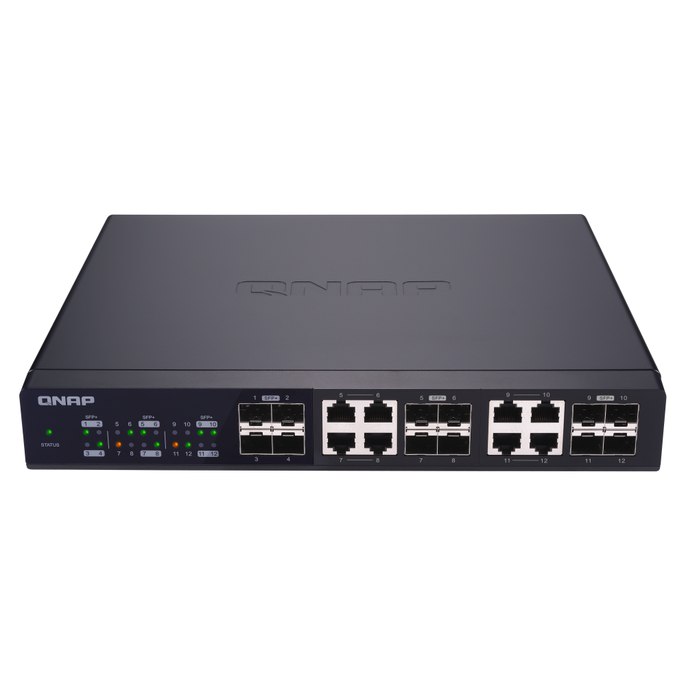QNAP QSW-1208-8C Switch Side View 3