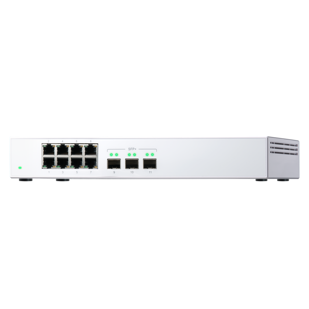 QNAP QSW-308S Switch Angled Front View