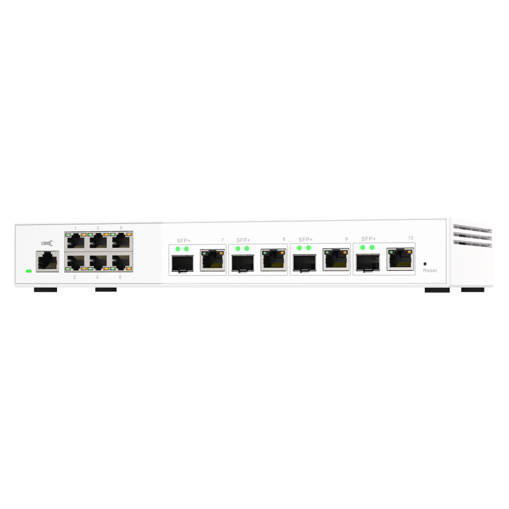 QNAP QSW-M2106-4C Switch Angled Front View