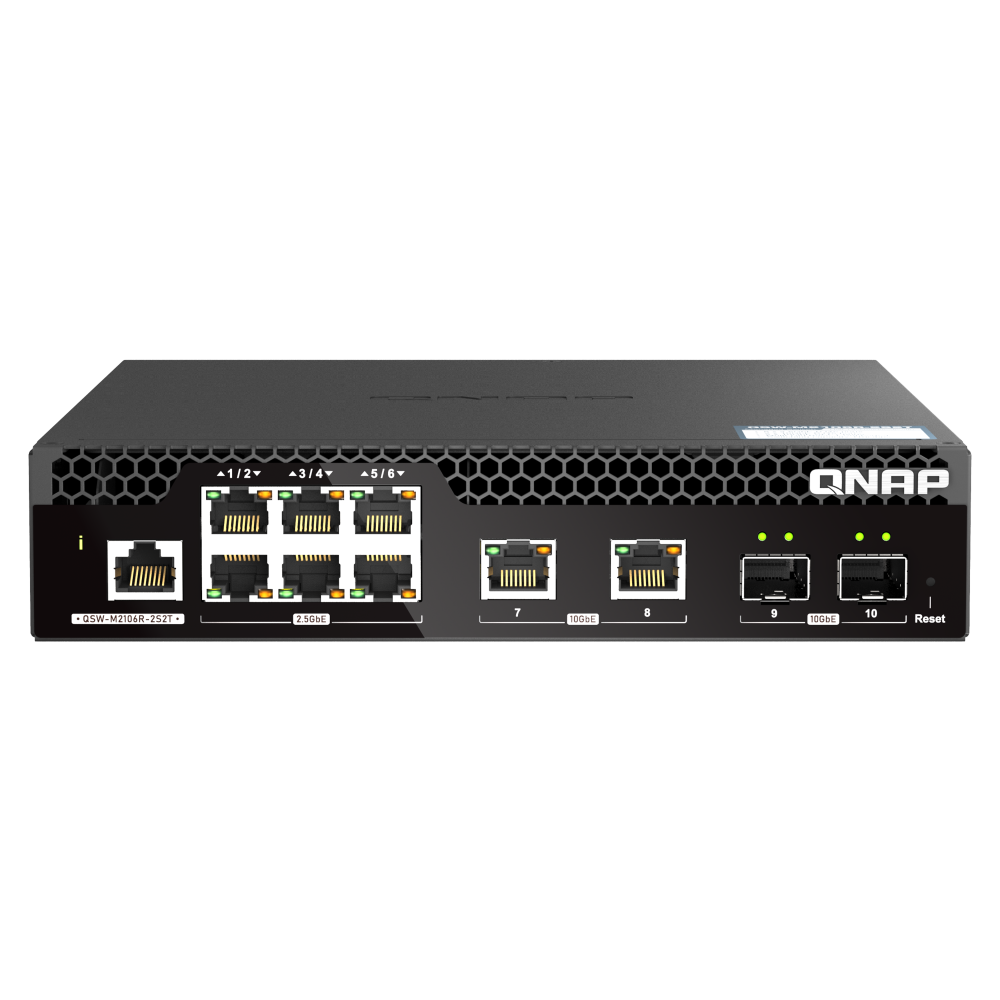 QNAP QSW-M2106R-2S2T Switch Side View 3