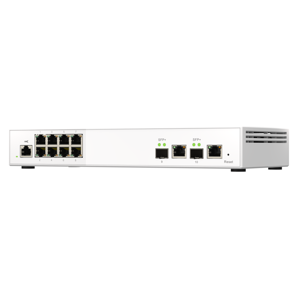 QNAP QSW-M2108-2C Switch Angled Front View