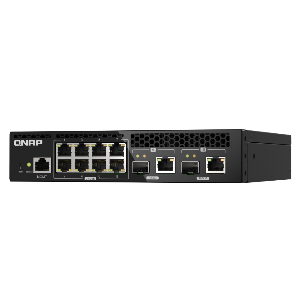 QNAP QSW-M2108R-2C Switch Angled Front View