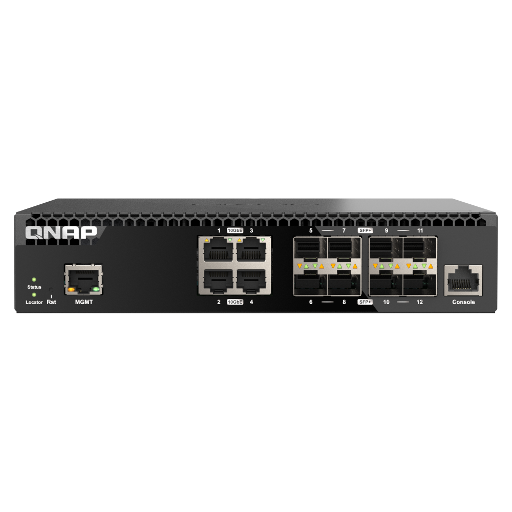 QNAP QSW-M3212R-8S4T Switch Side View 3