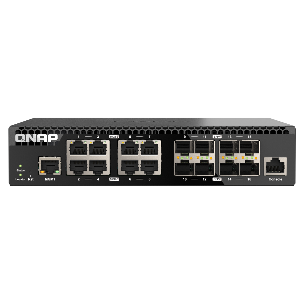 QNAP QSW-M3216R-8S8T Switch Side View 3