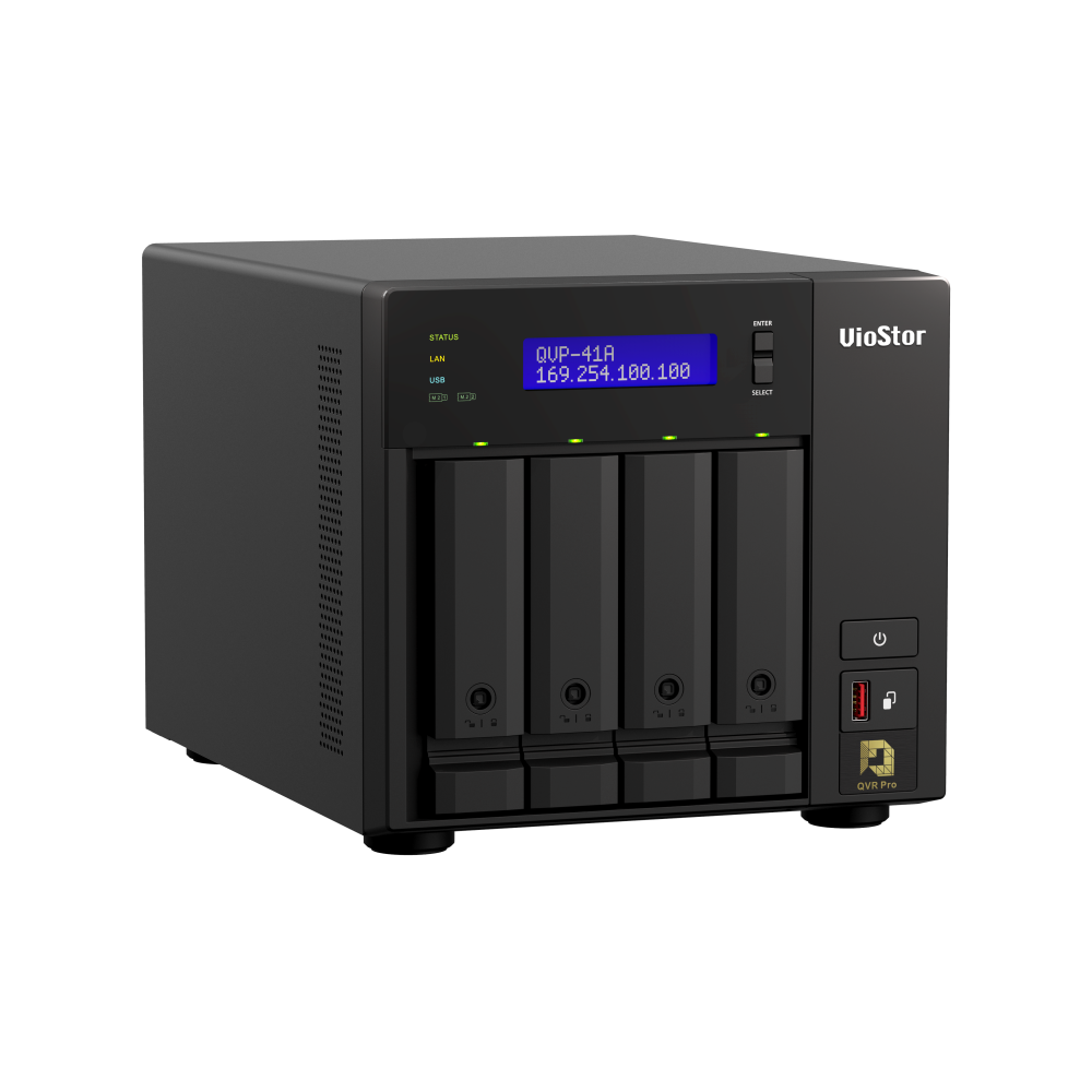 QNAP QVP-41A NVR for Surveillance Side View 4