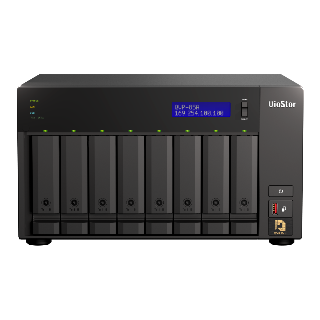 QNAP QVP-85A NVR for Surveillance Side View 3