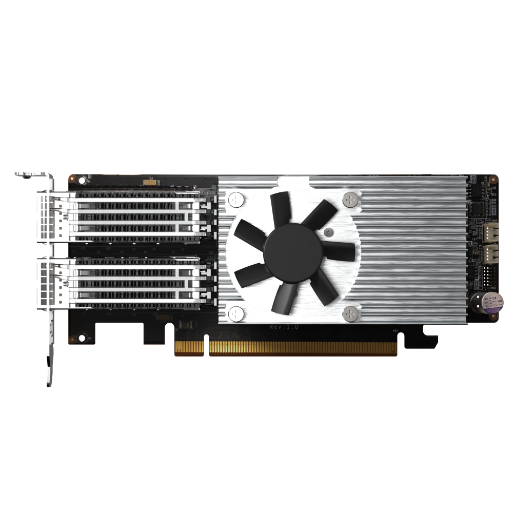 QNAP QXG-100G2SF-E810 Expansion Card Side View 3