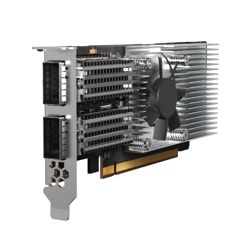 QNAP QXG-100G2SF-E810 Expansion Card Front View